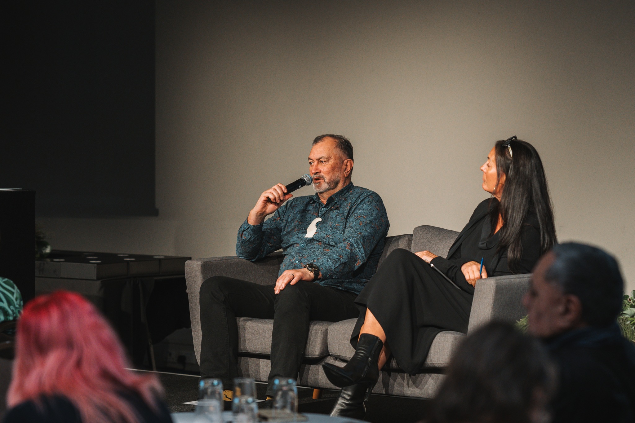 Maui Solomon during panel discussion. Photo credit ATA on behalf of Wai 262 Te Taumata Whakapūmau